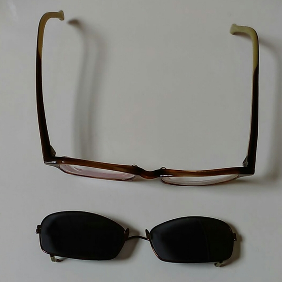 Cool Prescription Glass Frames with Sunglass Clip - Picture 3 of 3